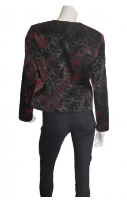 Blazer Elegance, satin cu catifea, marime 44