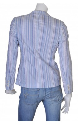 Blazer in dungi bleu cu roz Marie Philippe, marime 36