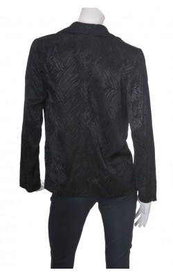 Blazer negru print satin Lindex, marime 38