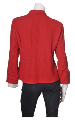 Blazer rosu Kello, bumbac si in, marime XL