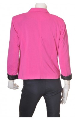 Blazer roz Vero Moda, captuseala bleumarin, marime 46