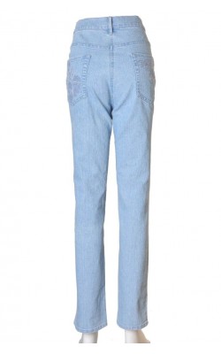 Blugi bleu stretch Vianni, croi pe talie, marime 48