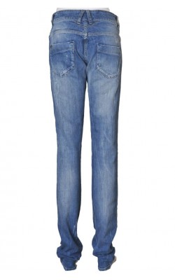 Blugi drepti cu rupturi decorative Zara, marime 38