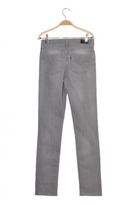Blugi gri Levi's demi curve classic rise slim, marime 36