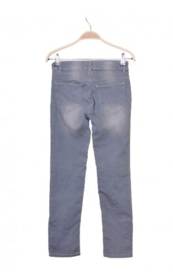 Blugi gri slim fit Lindex, talie ajustabila, 9-10 ani