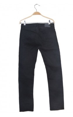 Blugi negri H&M Skinny FIt, talie ajustabila, 11-12 ani