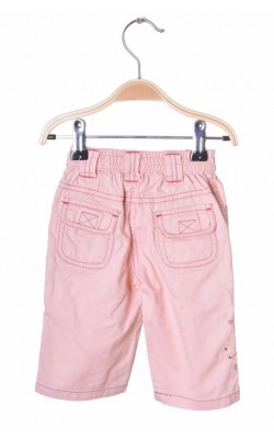 Blugi roz cu broderie Tiny Ted, 3-6 luni