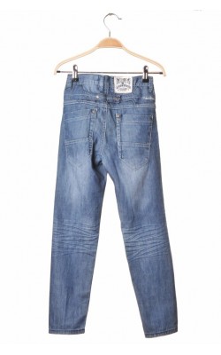 Blugi subtiri slim fit New Facts, talie ajustabila, 9 ani