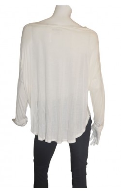 Bluza alba croi supradimensionat Lindex, marime 40