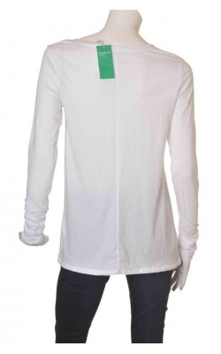 Bluza alba dama H&M L.o.g.g., bumbac organic, marime M