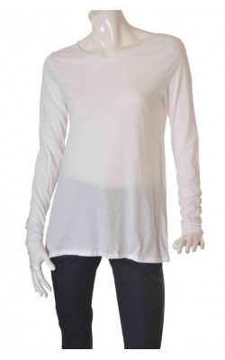 Bluza alba dama H&M L.o.g.g., bumbac organic, marime M