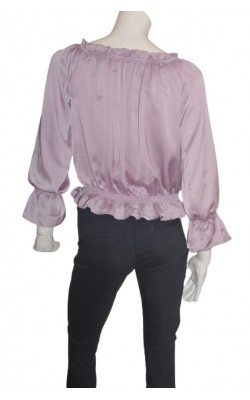Bluza Amisu, satin mov, marime 38