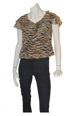 Bluza chiffon animal print Celine, marime 42