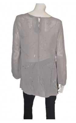 Bluza gri cu broderie Lindex, marime 44