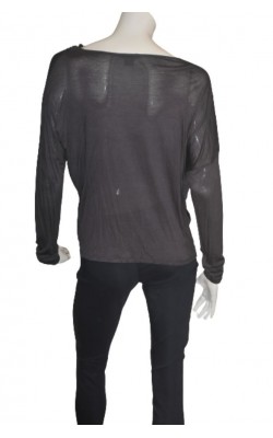 Bluza gri Lindex, guler drapat, marime M