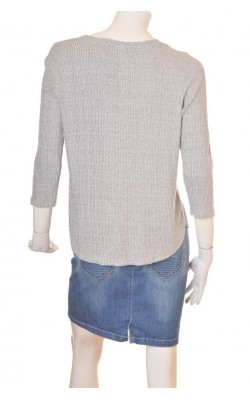 Bluza jerseu reiat gri Gina Tricot, marime XL