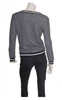 Bluza molton Bik Bok, guler in V, marime S