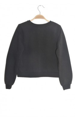 Bluza molton H&M, imprimeu sidefat, 10-12 ani