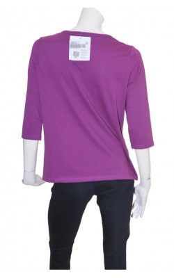 Bluza mov cu broderie Paola, marime 46