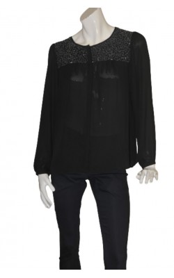 Bluza neagra cu margele Soya Concept, marime XL