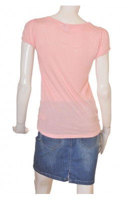 Bluza roz guler dantela H&M, marime S