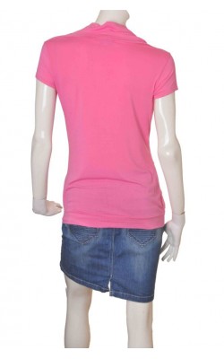 Bluza roz guler drapat Sorbet, marime L