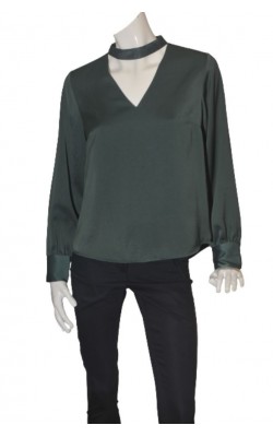 Bluza verde crepe Cubus, marime 42