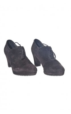 Botine scurte cu toc mediu Roberto Santi, piele, marime 37.5