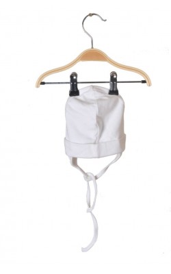 Caciula alba bumbac, 4-12 luni