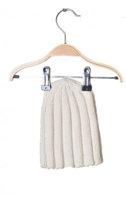 Caciula alba bumbac Her og Na, 3-5 ani