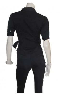 Camasa bleumarin H&M, model petrecut, marime 38