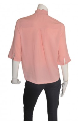 Camasa cu maneca scurta Carin Wester, guler cu volan, marime 42