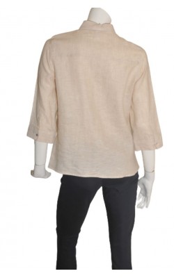Camasa bej din panza de in H&M, marime 42