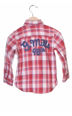 Camasa H&M L.o.g.g., imprimeu spate, 5-6 ani
