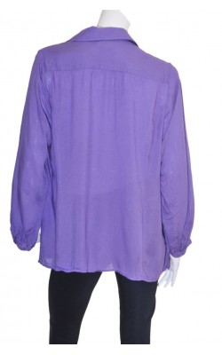 Camasa mov cu broderie Andrea by Pm Norway, marime 48/50