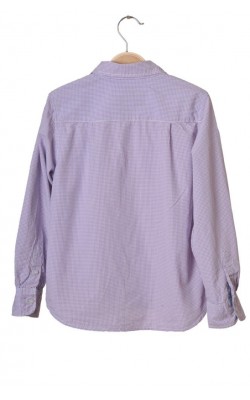 Camasa patratele albe si lavanda H&M L.o.g.g., 9-10 ani
