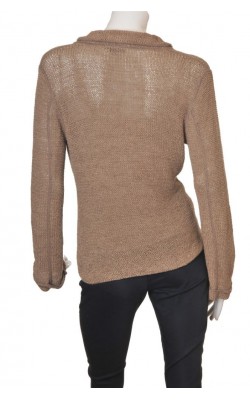 Cardigan bej bordat Imitz, marime L