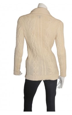 Cardigan cu torsade Land's End, lana, marime 38