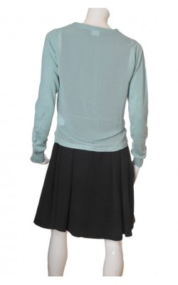 Cardigan Cubus, tricot si voal, marime 44