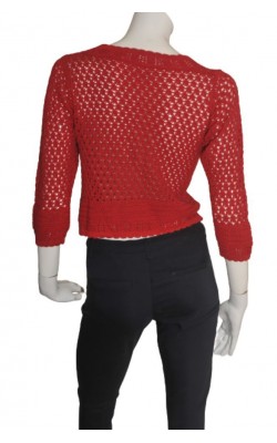 Cardigan rosu crosetat Daxon, marime M