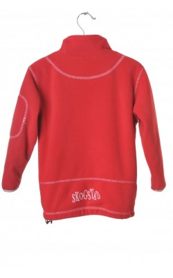 Cardigan rosu fleece captusit Skogstad, 6 ani