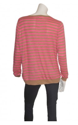 Cardigan roz cu bej Holly&White by Lindex, marime 48/50