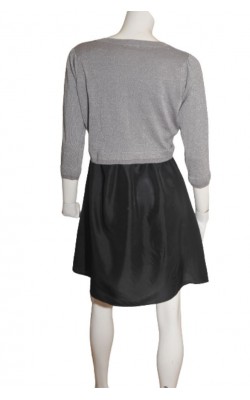 Cardigan cu fir metalic argintiu Rut M. Fl., marime L