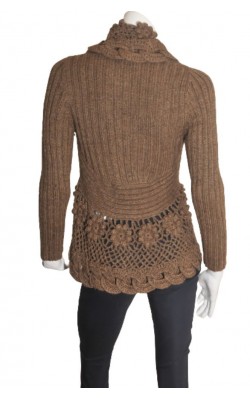 Cardigan tricot ajurat Lindex, mix lana, marime S