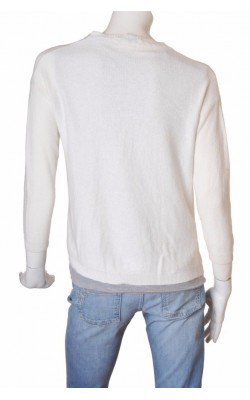 Cardigan drapat tricot fin texturat Mango Suit, marime M