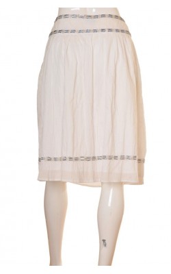 Fusta alba cu margele Oasis, marime 38