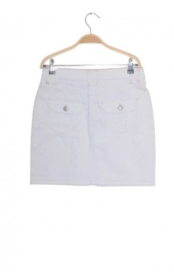 Fusta alba Street One, denim stretch, marime 36