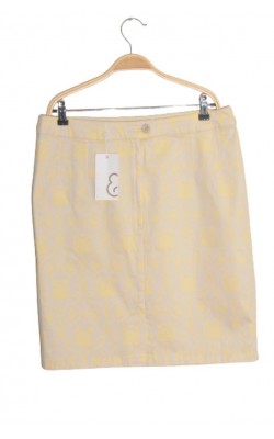 Fusta bej cu lalele Mint&Berry, marime 42