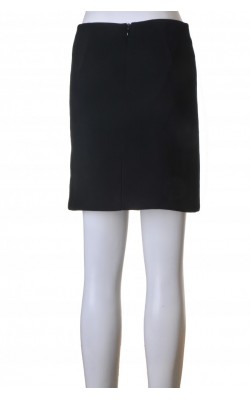 Fusta dreapta din crep negru Benetton, marime XS