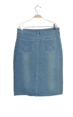 Fusta blugi B.Young, broderie paiete, marime 40